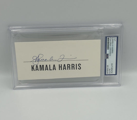 Kamala Harris Signed Cut PSA Slabbed Rare Autographed Cut Vice President USA