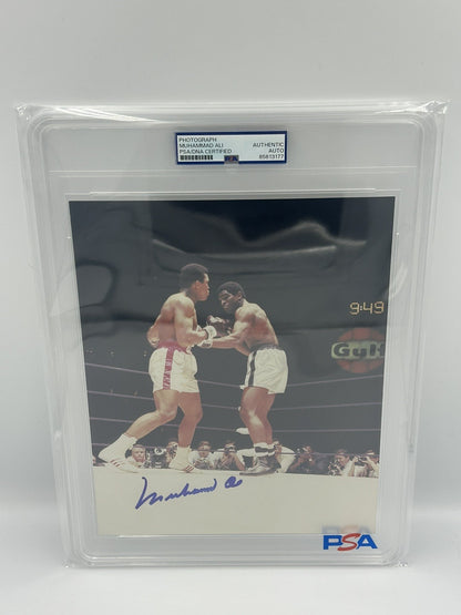 Muhammad Ali Signed 8x10 Photo PSA Autograph Authentic Boxer Cassius Clay Slab