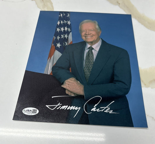 Rare JIMMY CARTER Signed 8X10 Photograph-39th President-JSA Authentication