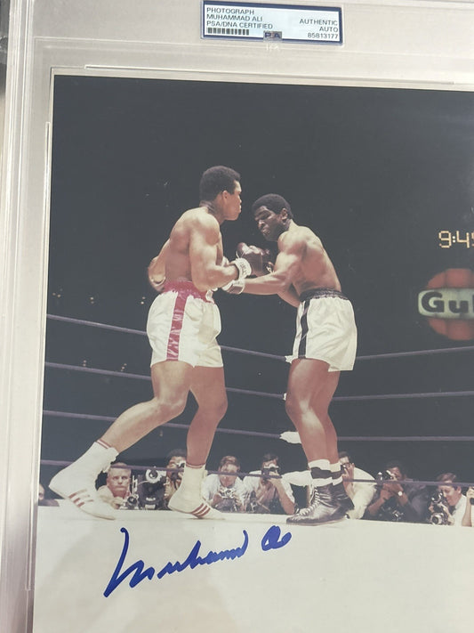Muhammad Ali Signed 8x10 Photo PSA Autograph Authentic Boxer Cassius Clay Slab