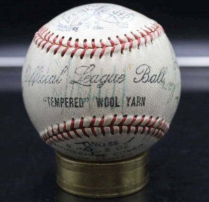 19 Hall of Famers and Stars Multi-Signed Baseball Ruth Ott +17 JSA LOA A
