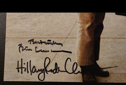 Bill Clinton & Hillary Rodham Dual Autographed Signed Photo 11x14 PSA LOA