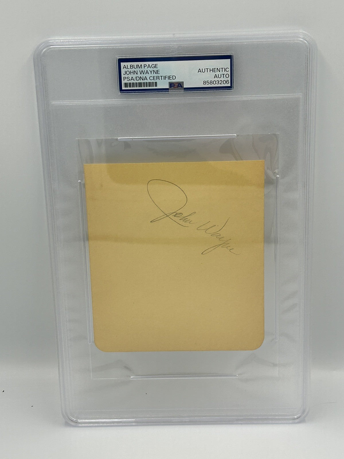 JOHN WAYNE SIGNED ALBUM PAGE AUTO SIGNATURE PSA/DNA  RARE EARLY AUTOGRAPH
