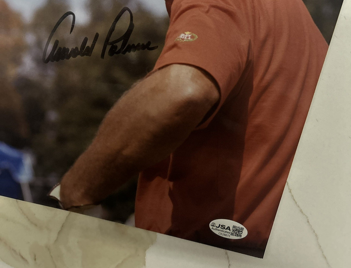 Arnold Palmer Autographed 8x10 Photo Professional PGA Golf Hall of Famer JSA