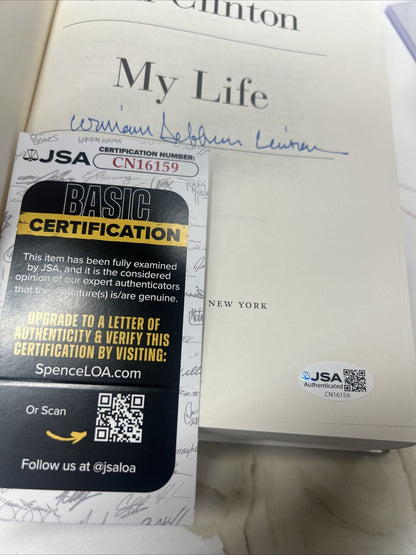 BILL CLINTON "MY LIFE" SIGNED WILLIAM JEFFERSON CLINTON Full Name Book JSA RARE