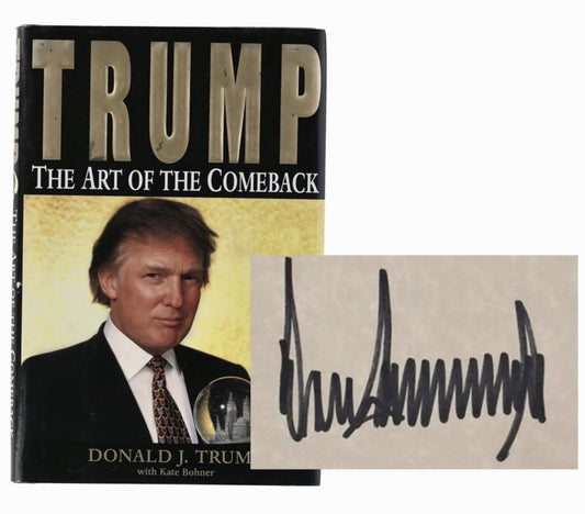 Donald Trump Signed The Art of the Comeback Book BAS LOA Rare Inscription