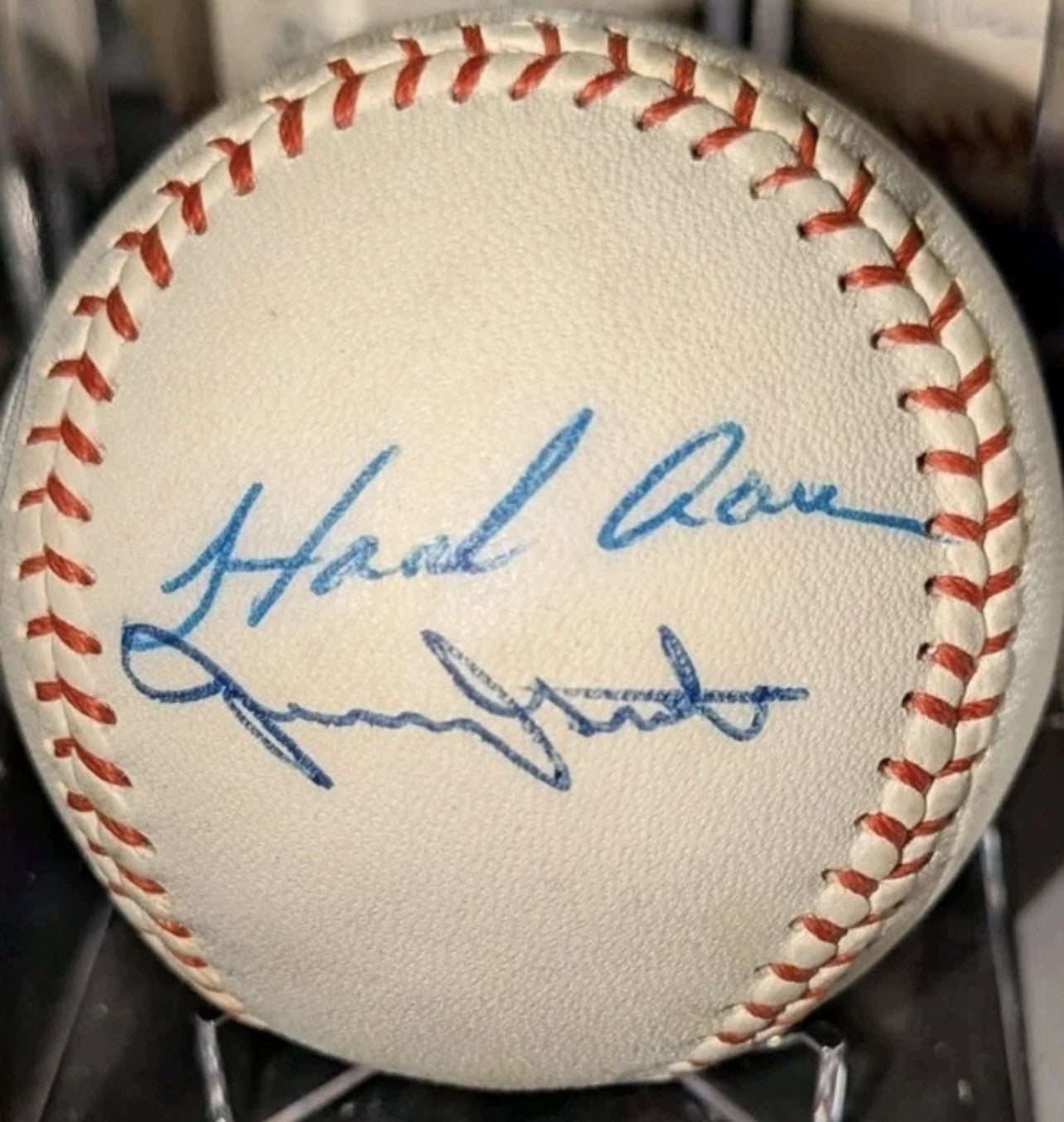 Hank Aaron Yogi Berra Joe Torre '67 Atlanta Braves New York Mets Signed Ball JSA