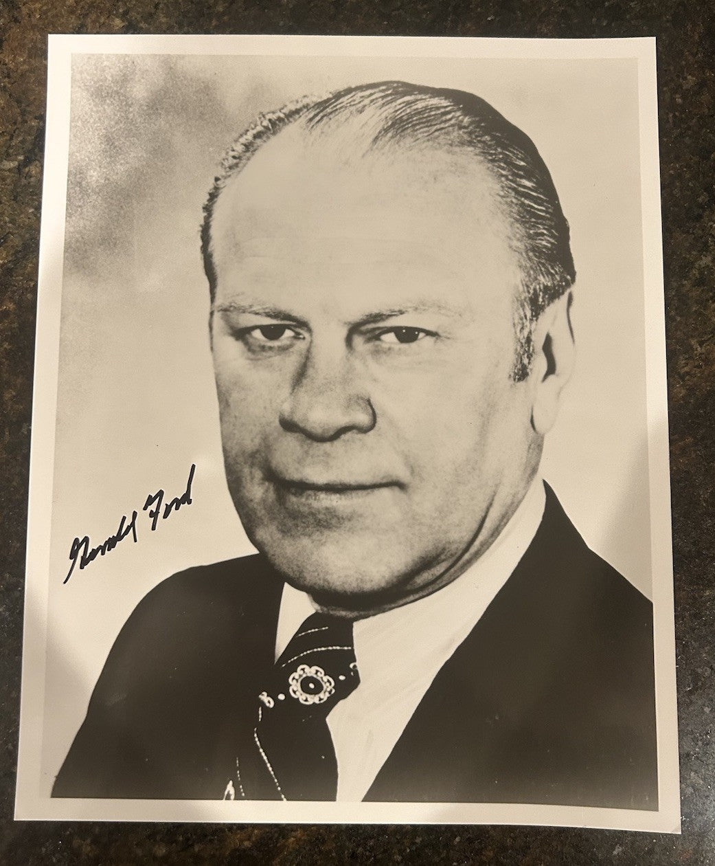 President Gerald Ford  Autographed 8x10 Photo  Beckett Certified LOA