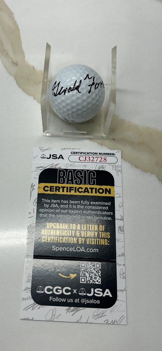 President Gerald Ford Signed Autograph Golf Ball Watergate JSA Certificate