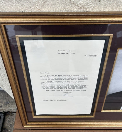 RICHARD M. NIXON - TYPED LETTER SIGNED - CUSTOM FRAMED