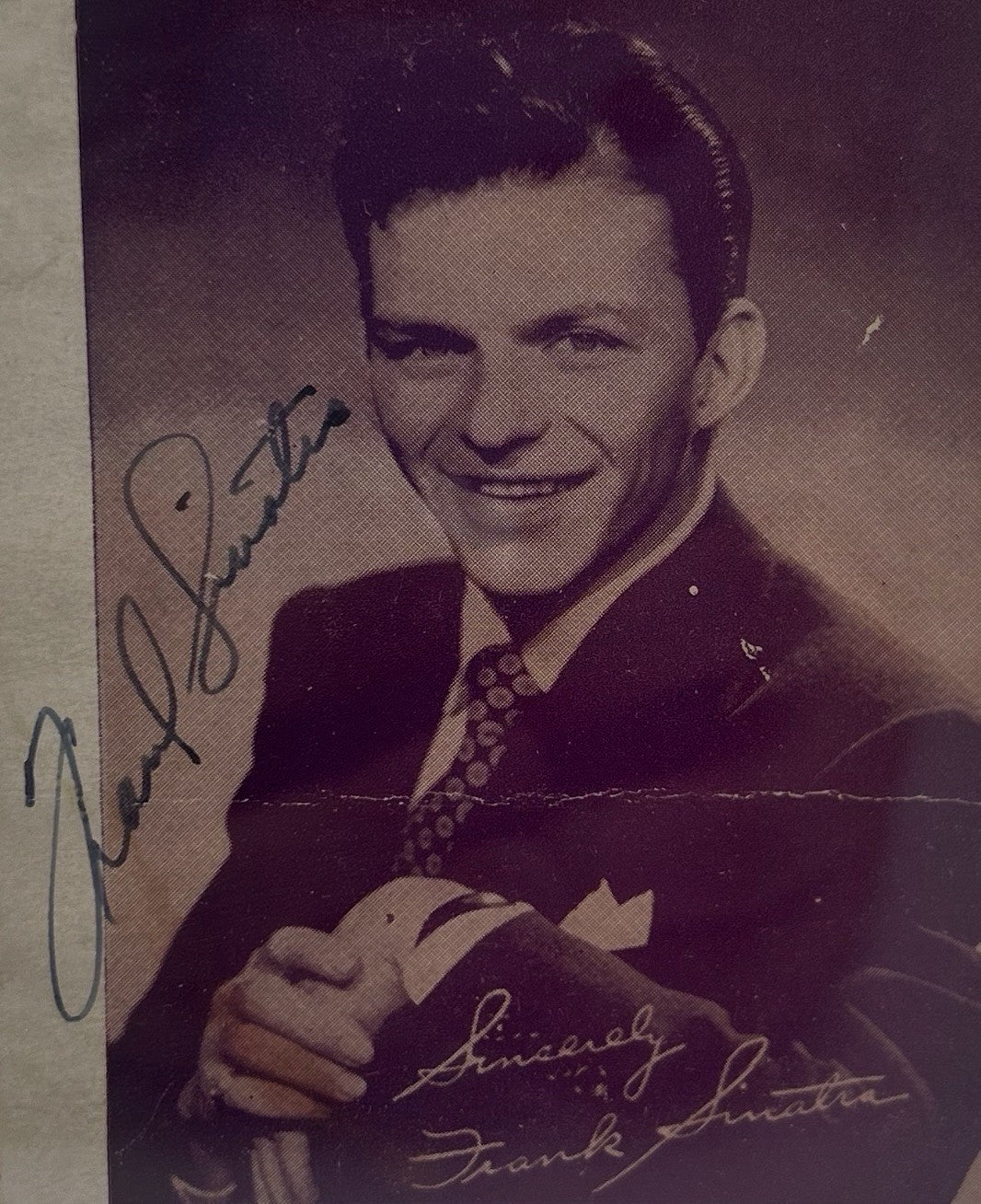 Frank Sinatra Signed Postcard PSA/DNA Authentic Auto Rare Autograph