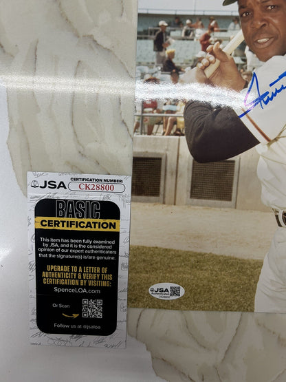 Willie Mays HOF Signed New York Giants 8x10 Baseball Photo AUTO JSA COA