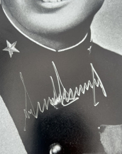 President Donald Trump Signed 11x14 JSA LOA Photo RARE Military Acad VIDEO PROOF