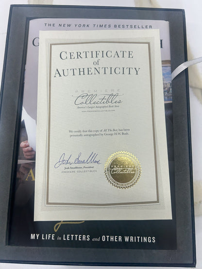 George Bush All the Best Autographed & Numbered Collector Edition Book 574/1000