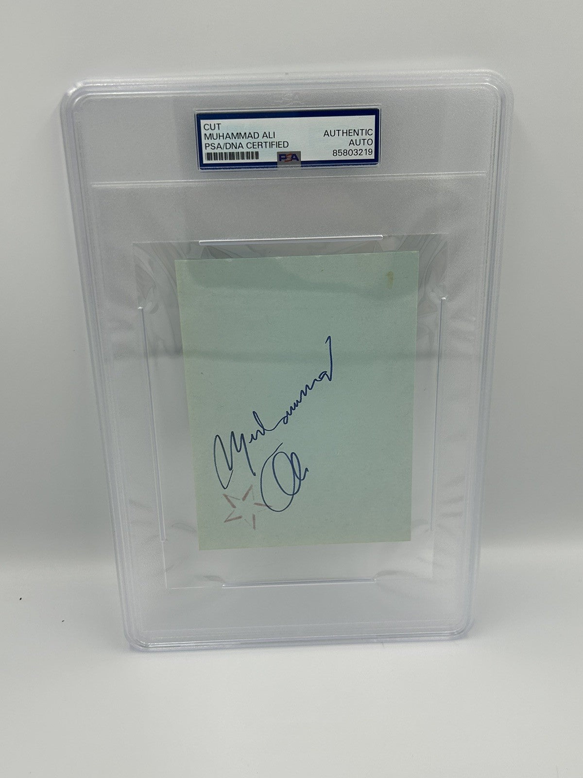 Muhammad Ali Boxing Signed Cut PSA Certified Authentic AUTO