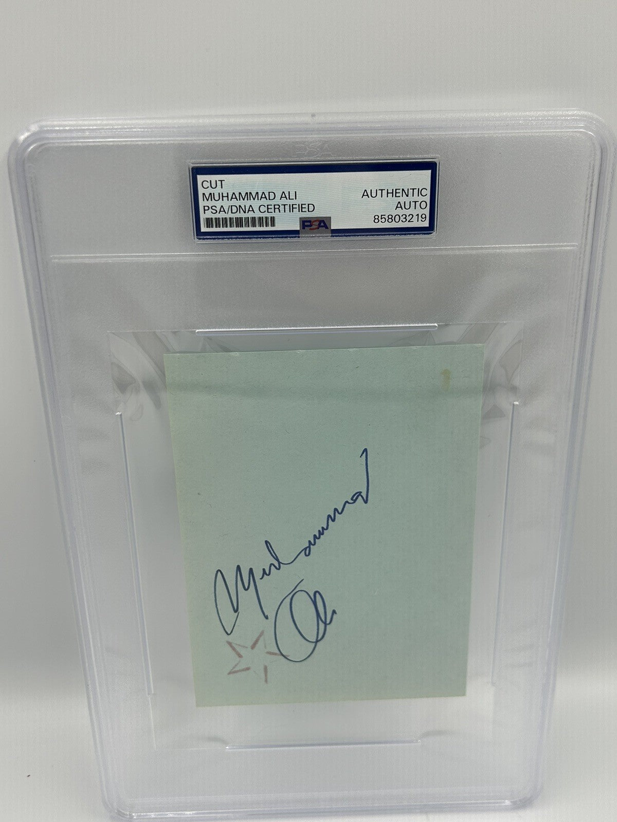 Muhammad Ali Boxing Signed Cut PSA Certified Authentic AUTO