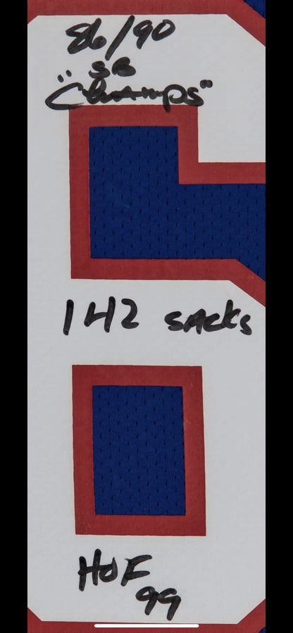 Framed Autographed Lawrence Taylor RARE 5x Inscriptions Fanatics COA Limited Ed.