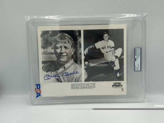MICKEY MANTLE AUTOGRAPHED 8x10 Photo PSA/DNA SLABBED Photo Rare Signed Photo