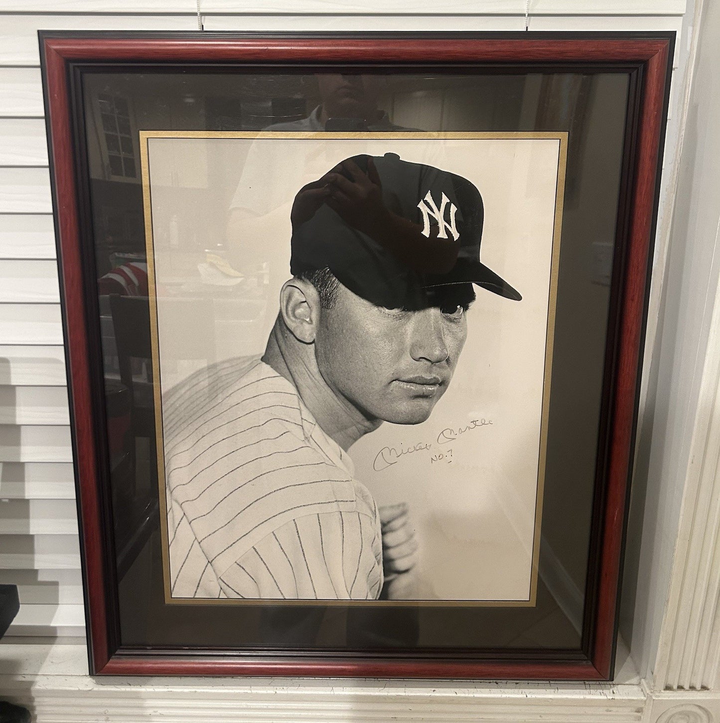 NY Yankees Mickey Mantle Signed 16x20 Photo Autographed Signed PSA LOA