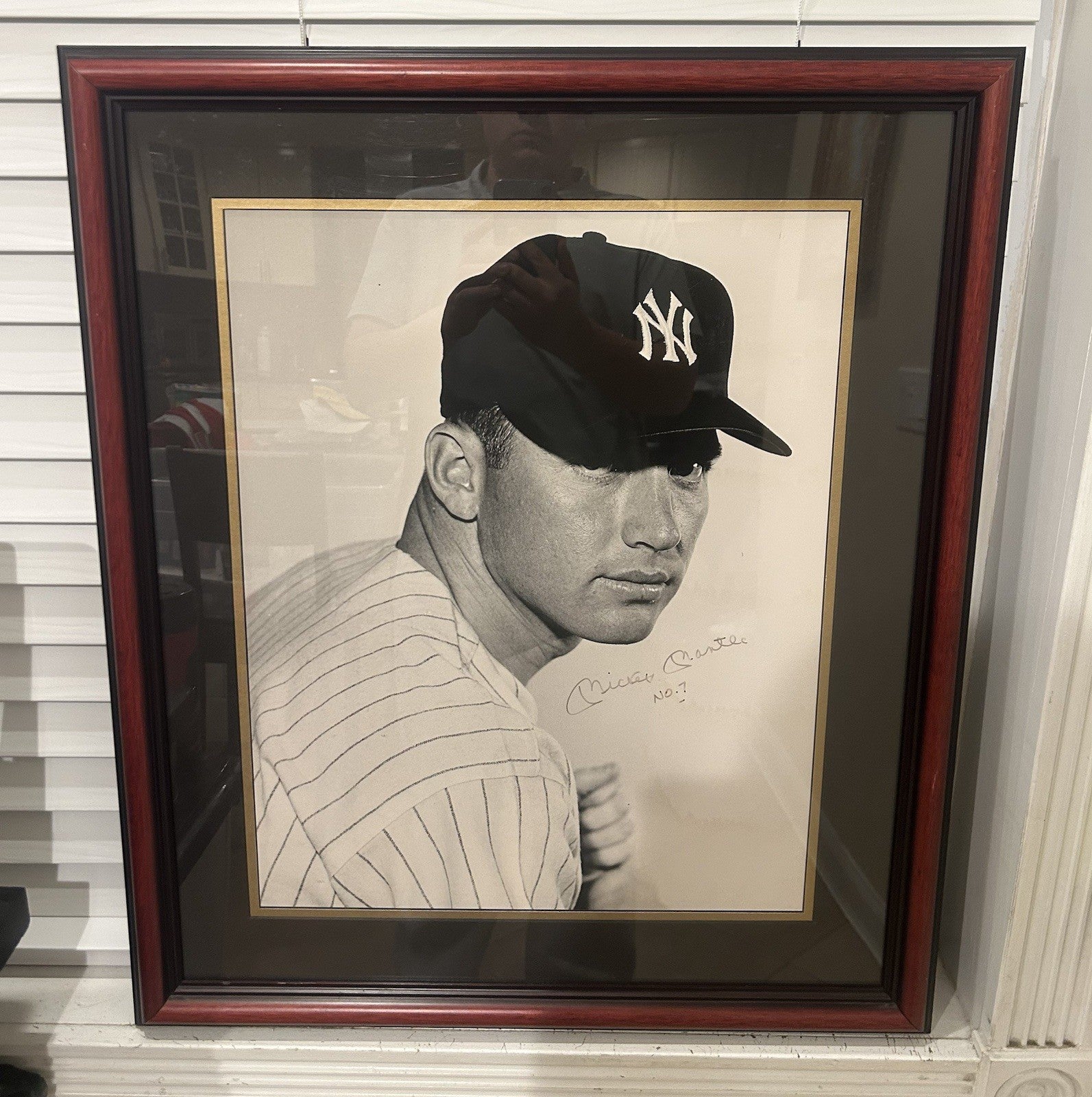 NY Yankees Mickey Mantle Signed 16x20 Photo Autographed Signed PSA LOA