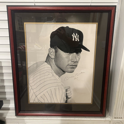 NY Yankees Mickey Mantle Signed 16x20 Photo Autographed Signed PSA LOA