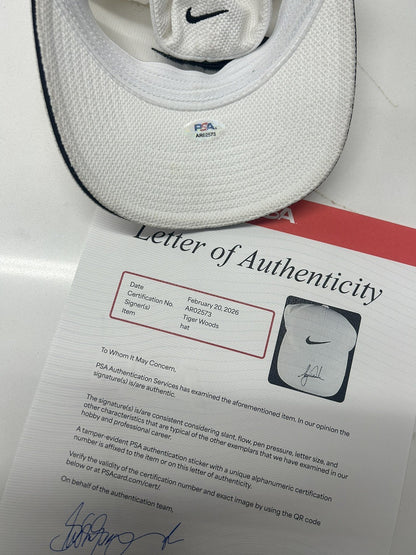 Tiger Woods Signed Autographed Nike Golf Hat Cap PSA DNA COA LOA