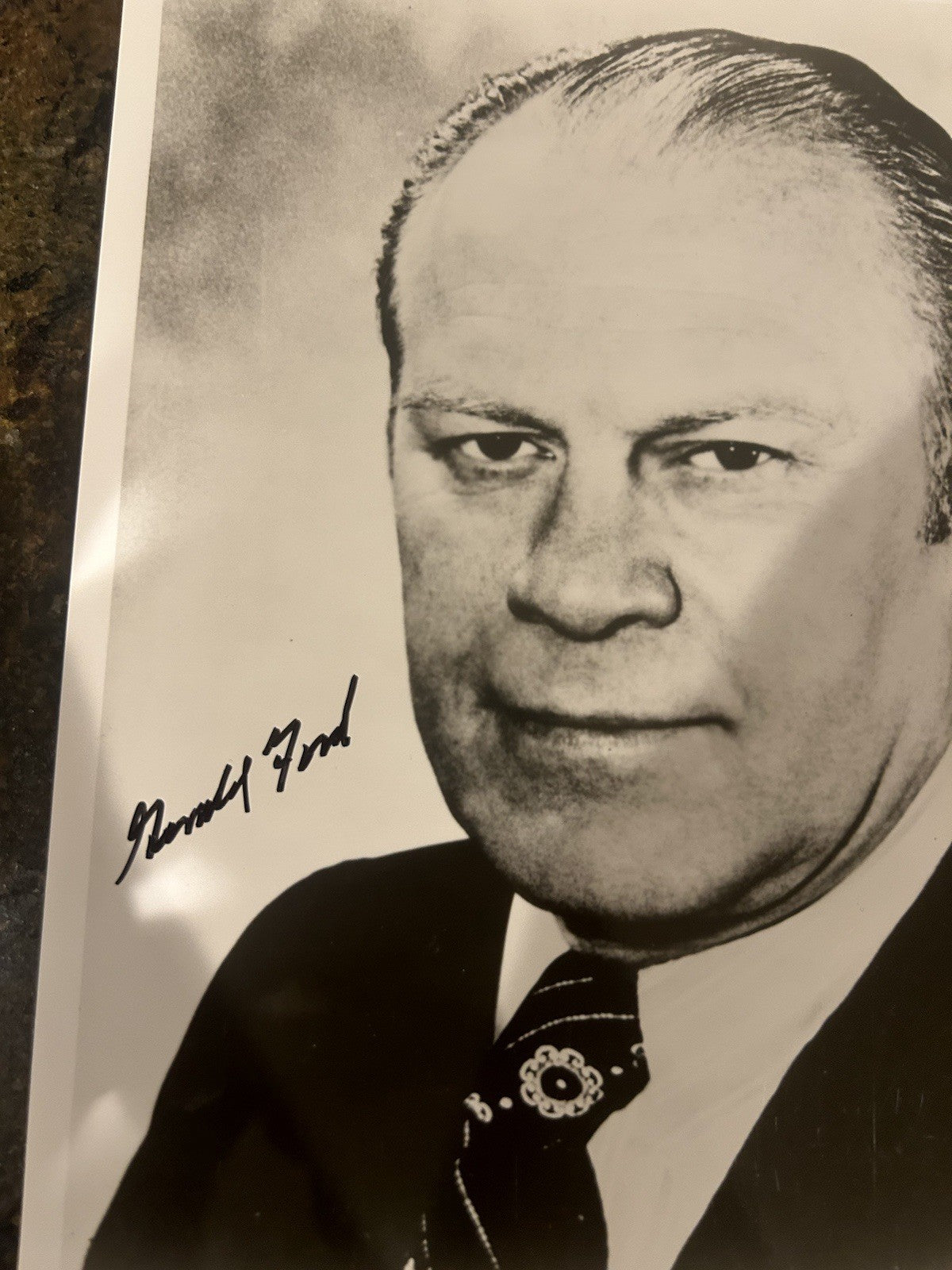 President Gerald Ford  Autographed 8x10 Photo  Beckett Certified LOA
