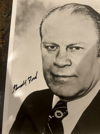 President Gerald Ford  Autographed 8x10 Photo  Beckett Certified LOA