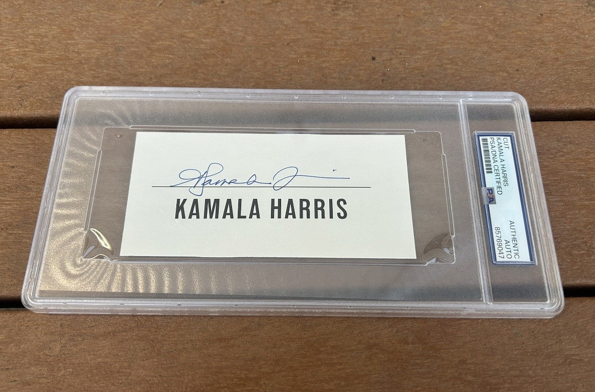 Kamala Harris Signed Cut PSA Slabbed Rare Autographed Cut Vice President USA