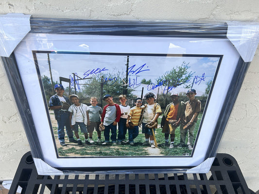 Framed Autographed/Signed The Sandlot Movie 8x Cast Sigs 16x20 Photo BAS Beckett