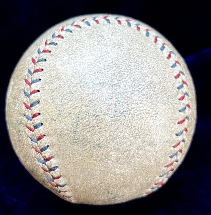 Babe Ruth, Lou Gehrig. 1930 New York Yankees Signed  Baseball JSA LOA RARE