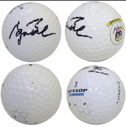 George W. Bush & H.W Bush Signed Golf Ball POTUS Father & Son Set Of 2 Rare Auto