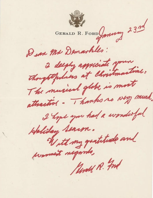 Gerald Ford Handwritten Autograph Letter Signed Rare President Autograph