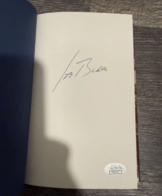 President Joe Biden Signed First Edition Book Promise Me Dad JSA COA