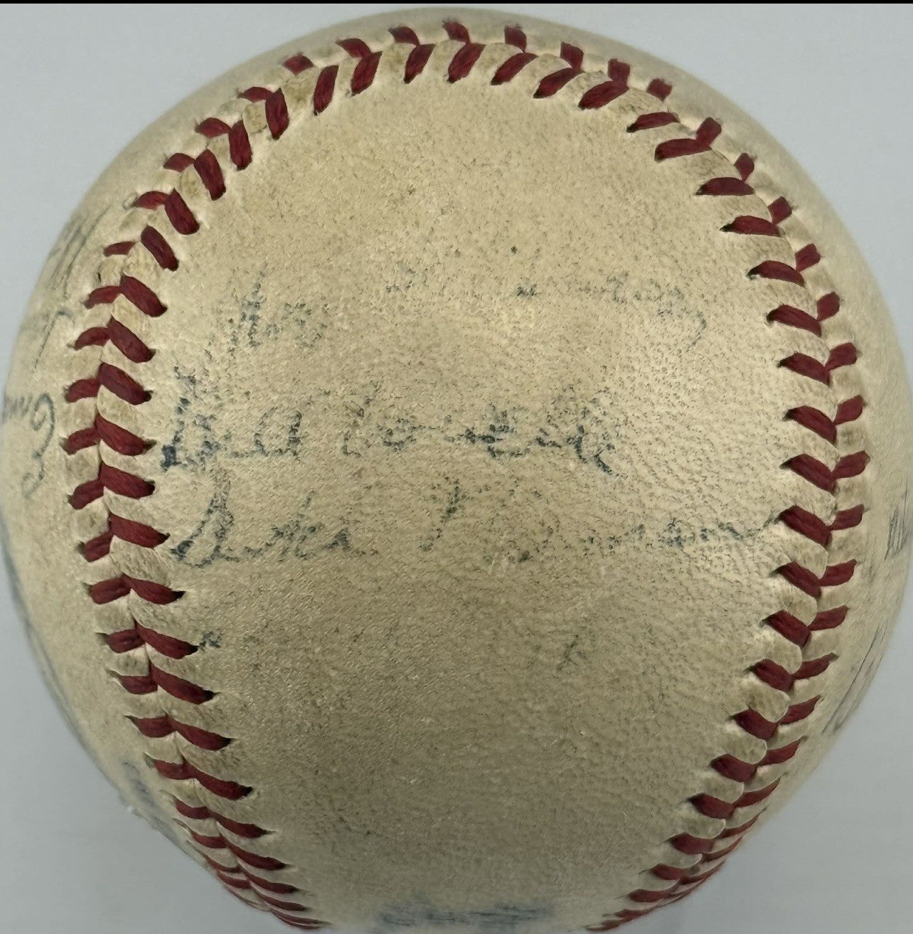 BABE RUTH Signed Spalding Baseball Mel Ott Ernie Lombardi PSA Authenticated RARE