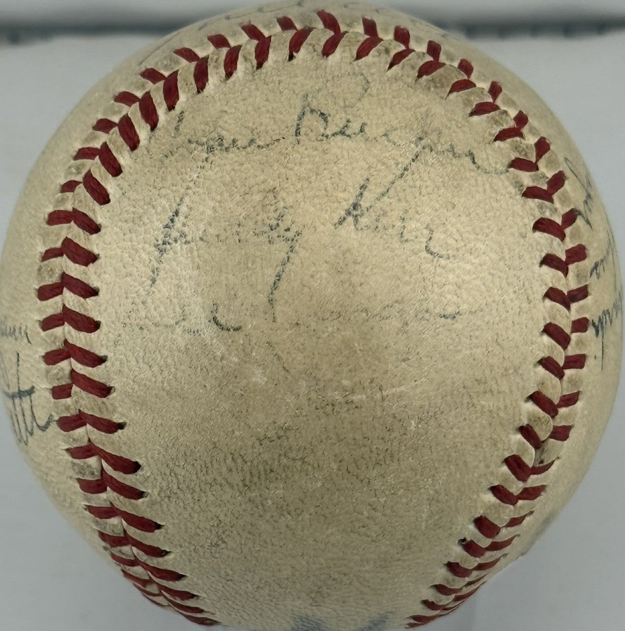 BABE RUTH Signed Spalding Baseball Mel Ott Ernie Lombardi PSA Authenticated RARE