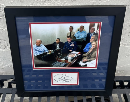 President Barack Obama Signed Cut Framed Photo Display JSA LOA President RARE