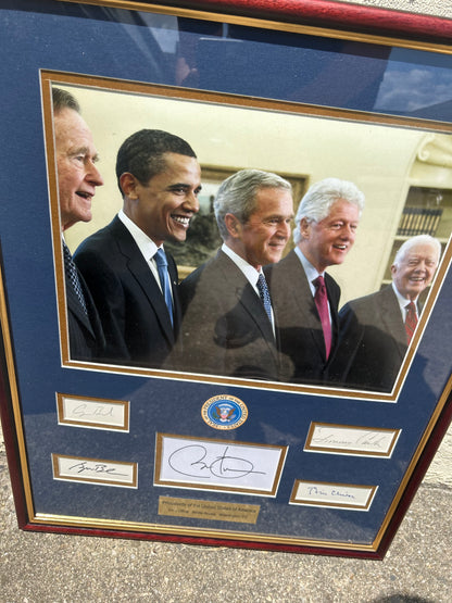 5 Presidents Signature Display PSA LOA