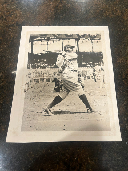 Babe Ruth Signed Photo PSA LOA